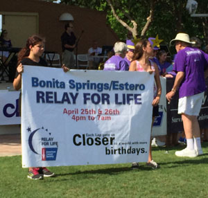 home-tech sign for relay for life