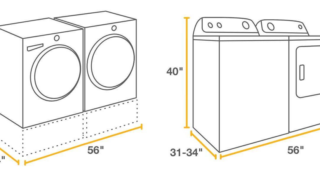 Washer Dryer Dimensions Standard Stackable Sizes Whirlpool 45 OFF