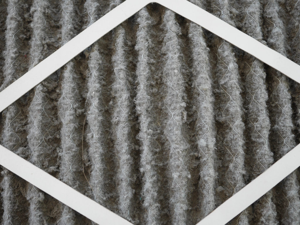 dirty home air conditioner filter