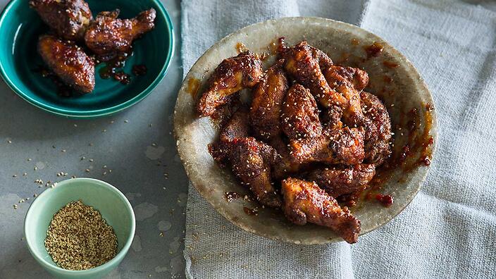 honey sambal wings